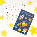 ビッググリーティングカードＢ（パーツ付、Ｂｉｒｔｈｄａｙ、宇宙）
