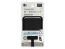 ｉＰケース用　ＭａｇＳａｆｅ対応ウォレット　落下防止タグ付き　ブラック