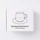 耐熱ガラススタッキングカップ＆ソーサー３８０ｍＬ