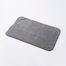 リバーシブルバスマット（強撚糸、ツートーンカラー、グレー）