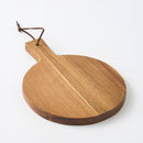 アカシアカッティングボード（丸型）２３．５ｃｍ×１７．５ｃｍ×１．５ｃｍ