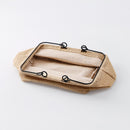 ワイヤーハンドル付ジュートバスケット２４ｃｍ×１８ｃｍ×１４ｃｍ