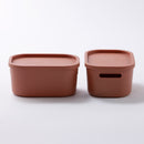 Ｒ３０ボックス（２個、テラコッタ）１７．５ｃｍ×１２．５ｃｍ×８．５ｃｍ