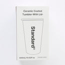 セラミックコーティングタンブラー（ＷＨ、フタ付）４００ｍＬ