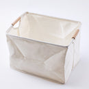 布製収納ＢＯＸ（木取っ手、ＩＶ）