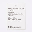 中敷きが洗えるスリッパ（ＢＲ）