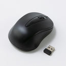 レシーバー式マウス（サイドボタン、青色ＬＥＤ、黒）