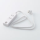 電源タップ２口１ｍ　ＵＳＢポート付