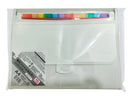 Ａ４窓付ファイルホルダー（仕切り付、１３ポケット、ホワイト）