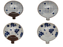 和食器小皿（うちわ柄）