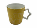 ゴールドカラーマグカップ（星取っ手、約３８０ｍＬ、ＣＡＦＥ）