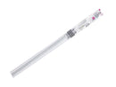 白い伸縮式つっぱり棒８５ｃｍ－１２０ｃｍ、Φ１．３ｃｍ－Φ１．６ｃｍ