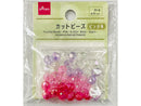 カットビーズ（ピンク系、３６個）８ｍｍ