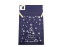 不織布巾着バッグ（スノーツリー、ネイビー）