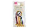 ストラップ金具（ラメ入根付紐、和風、６色）