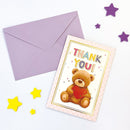 グリーティングカード（パーツ付、Ｔｈａｎｋ　Ｙｏｕ、くま）