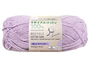 毛糸（リサイクルコットン、ＲＥ１３、ラベンダー）